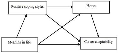 The influence mechanism underlying meaning in life on career adaptability among college students: a chain intermediary model